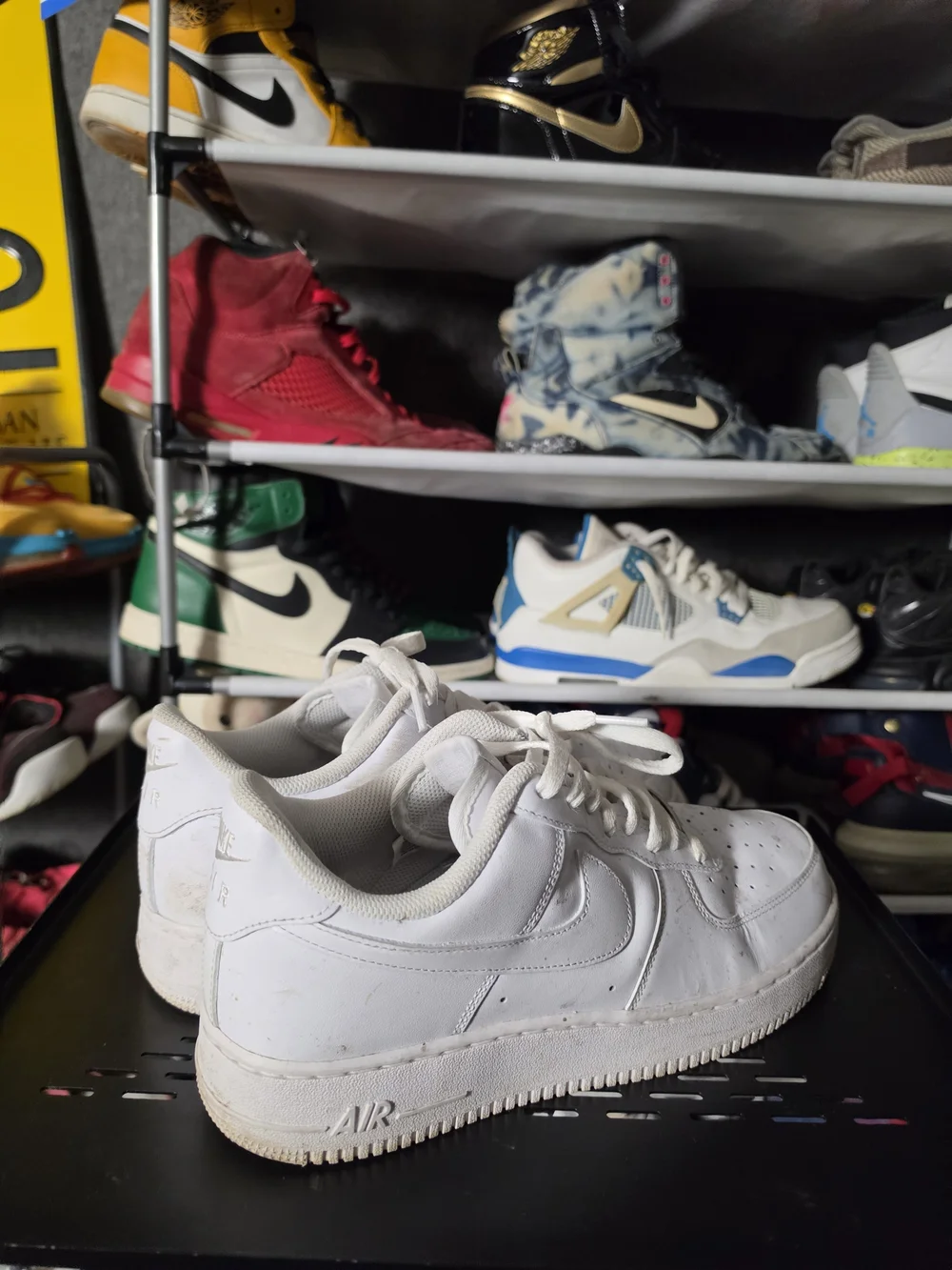 🔥 Nike AF1 Air Force One Men Size 10 White Low-Top Athletic Sneakers